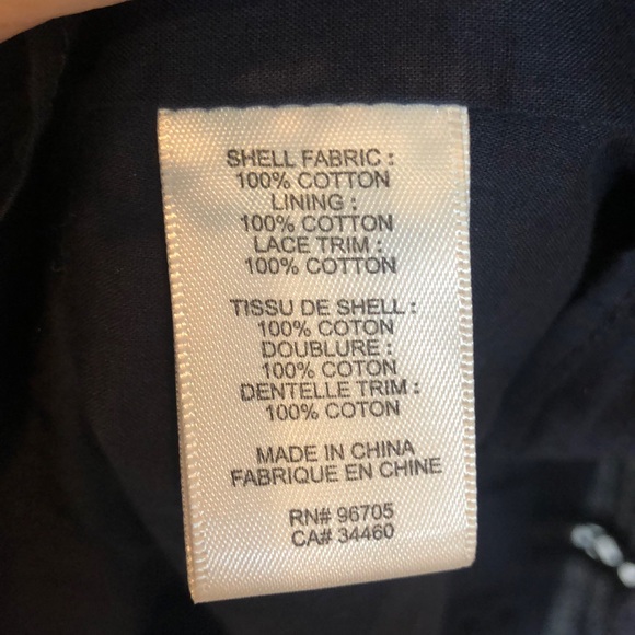 Rebecca Taylor navy cotton shift dress - Picture 6 of 6